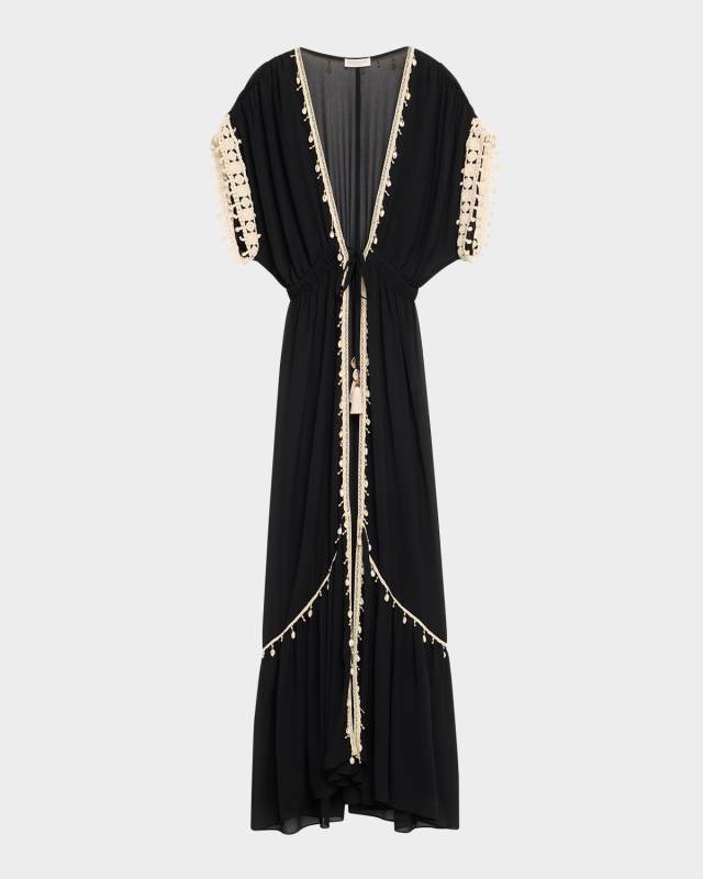Nikolai Semi-Sheer Maxi Coverup